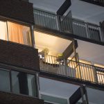 Matras brand op balkon