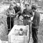 skelet opgegraven