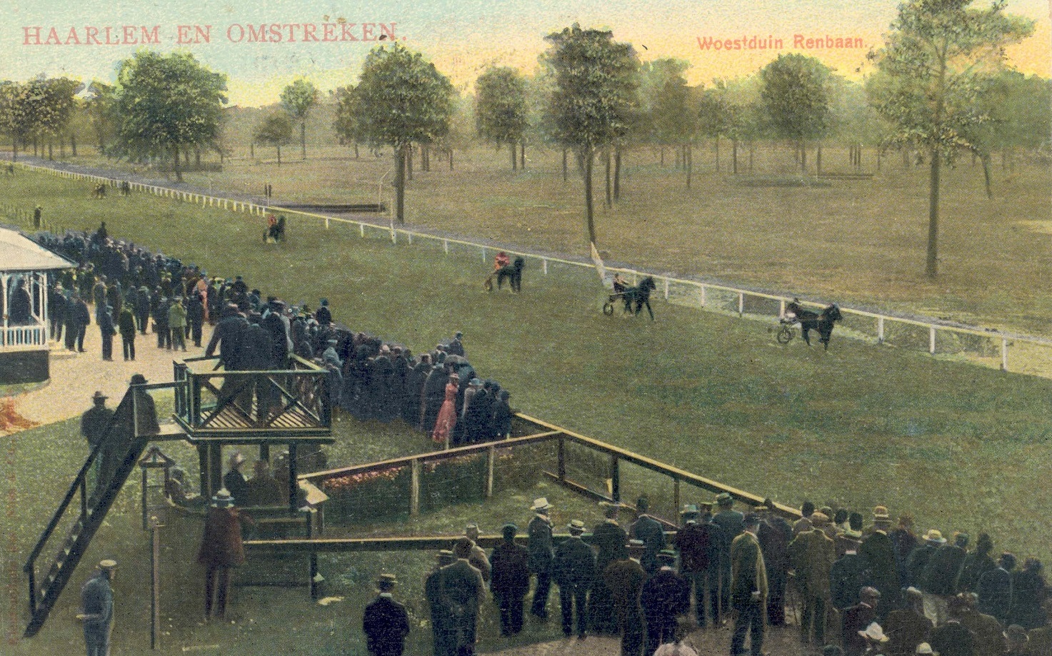 'Renbaan nog steeds te herkennen in huidige landschap Woestduin' De Heemsteder