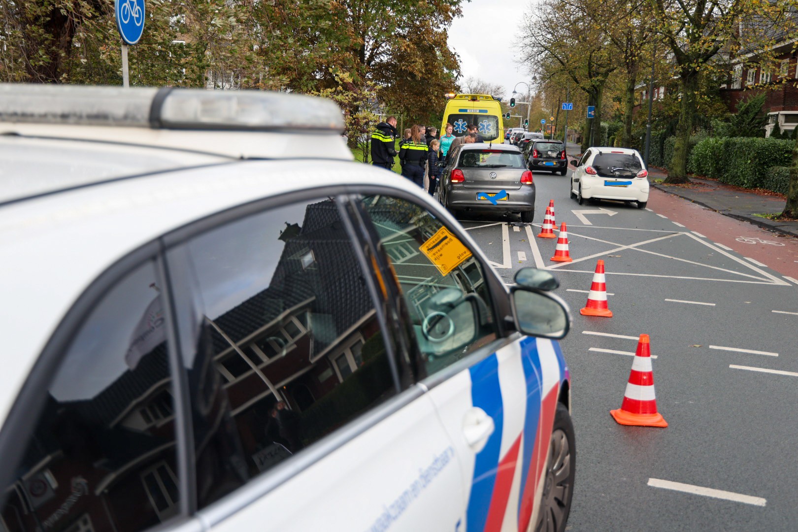 Twee auto’s met elkaar in botsing op Heemsteedse Dreef