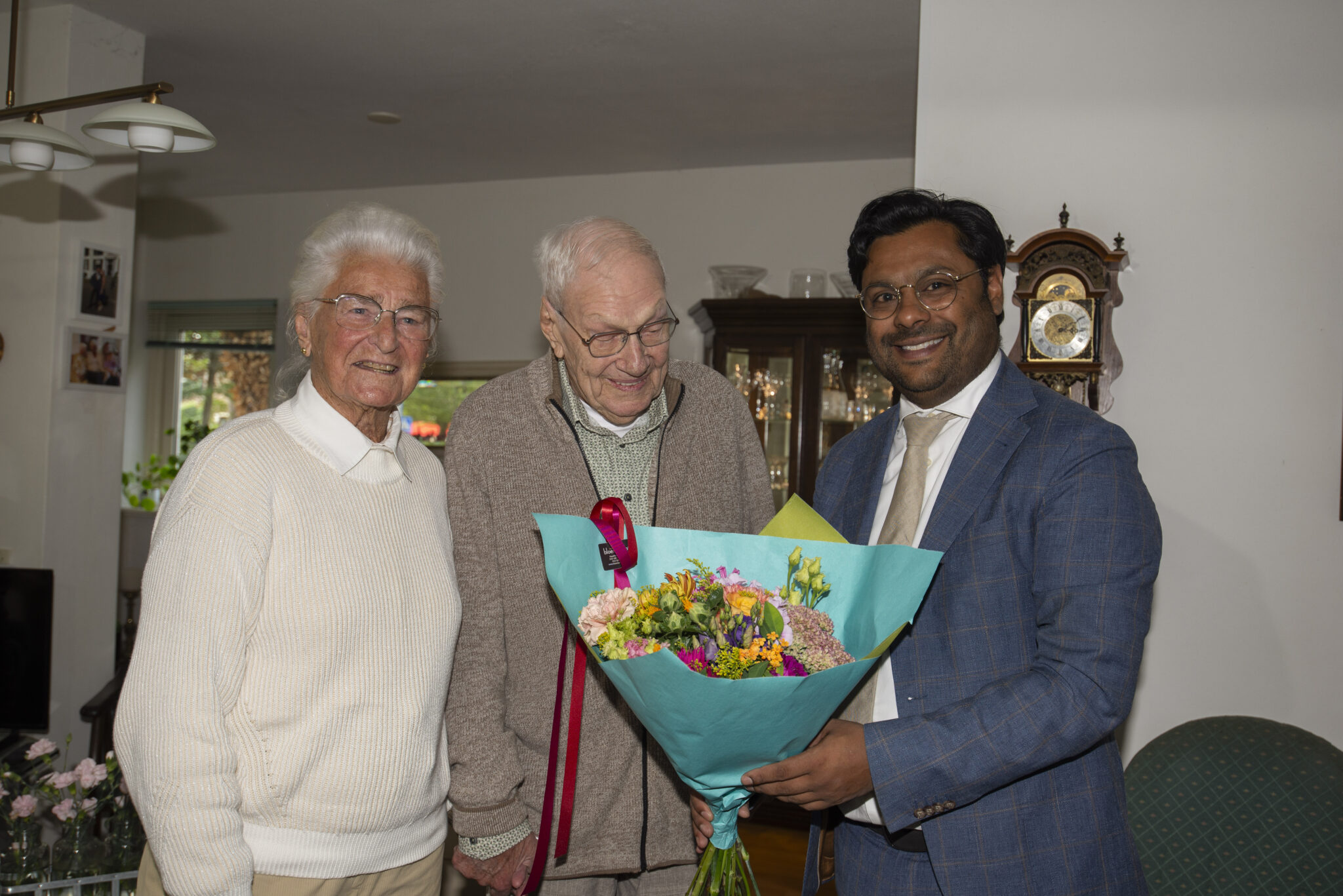 Dick en Gré Leonhardt–Haasbeek 70 jaar getrouwd
