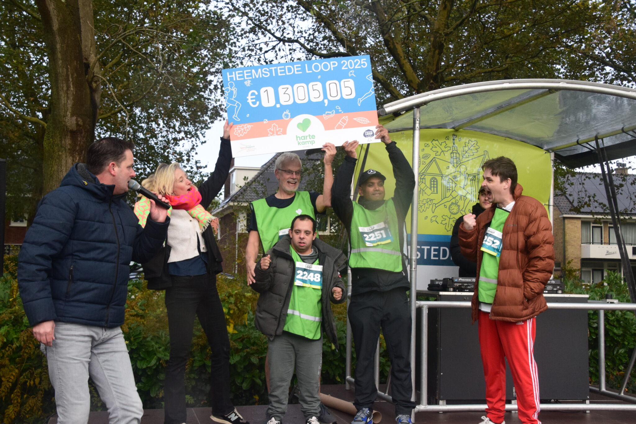 13de editie Heemstede Loop door weer en wind