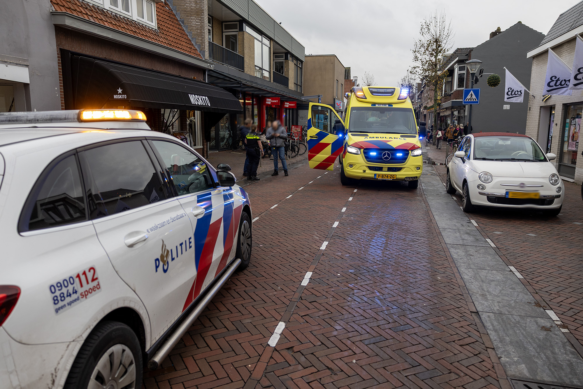 Fietsster met spoed naar ziekenhuis