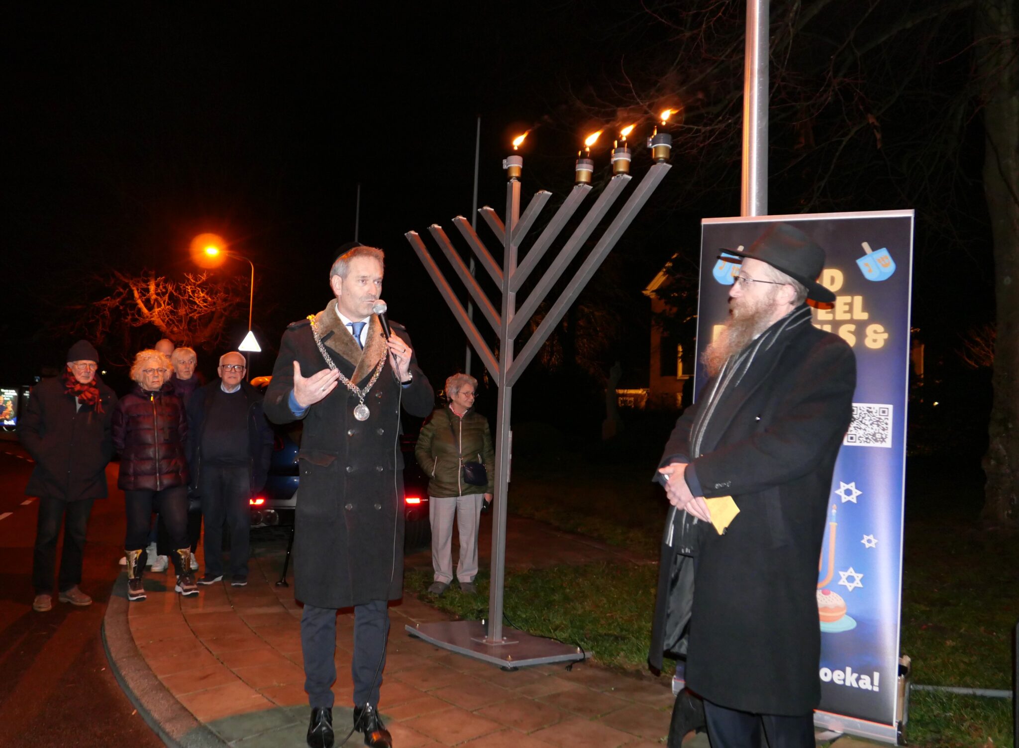 Chanoeka viering in Bloemendaal