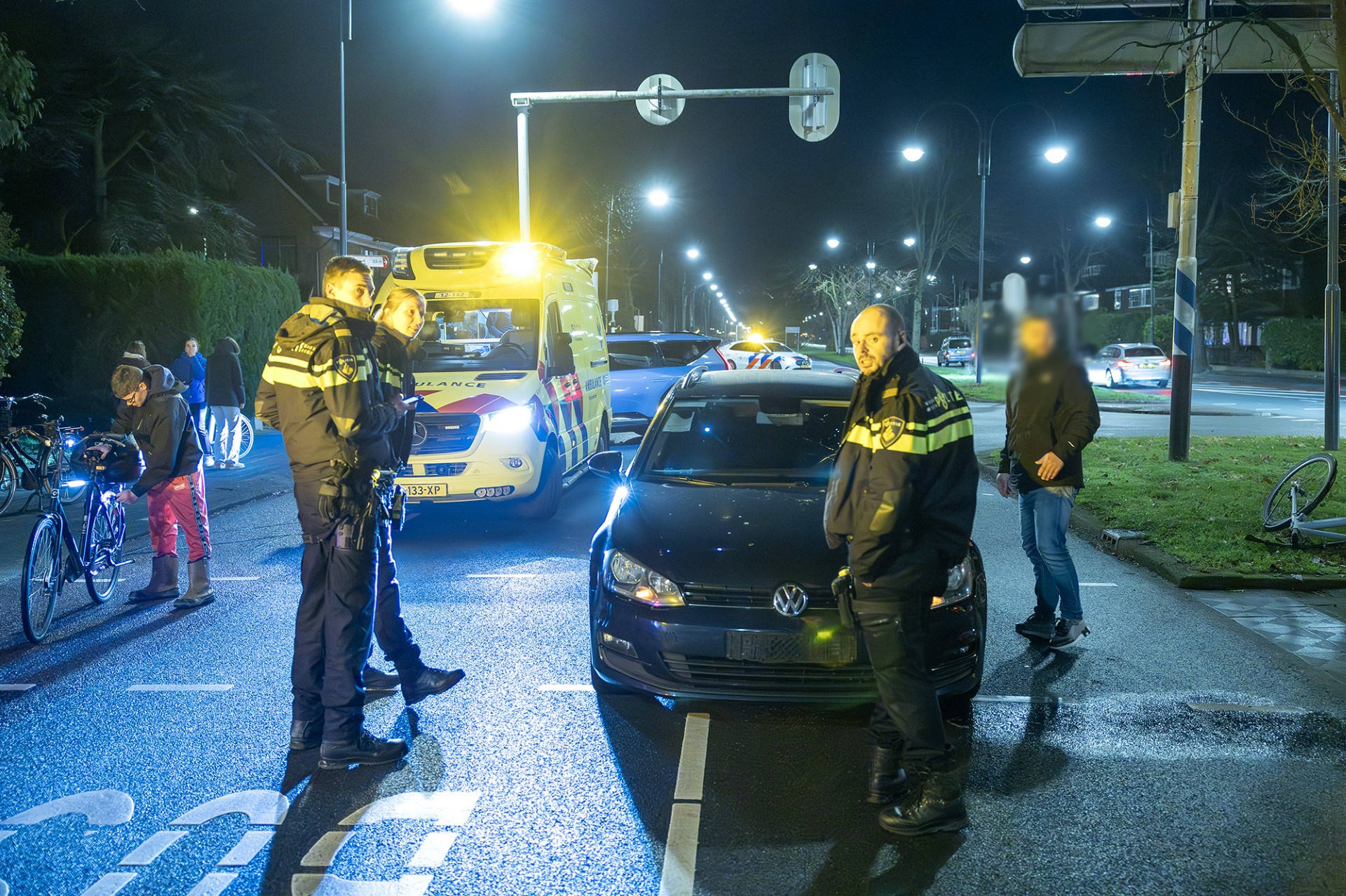 Ongeval tussen fietser en taxi op Heemsteedse Dreef