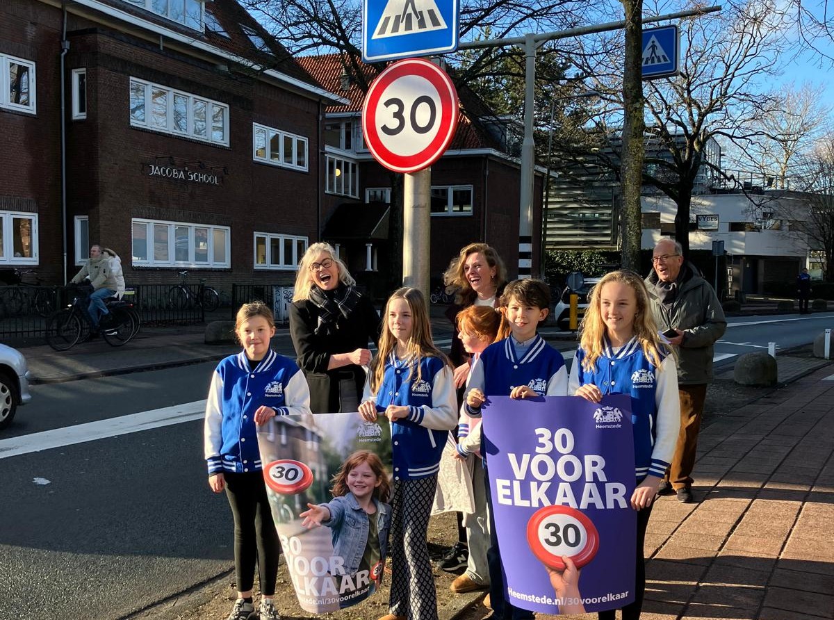 30 km nu de norm op bijna alle wegen in Heemstede