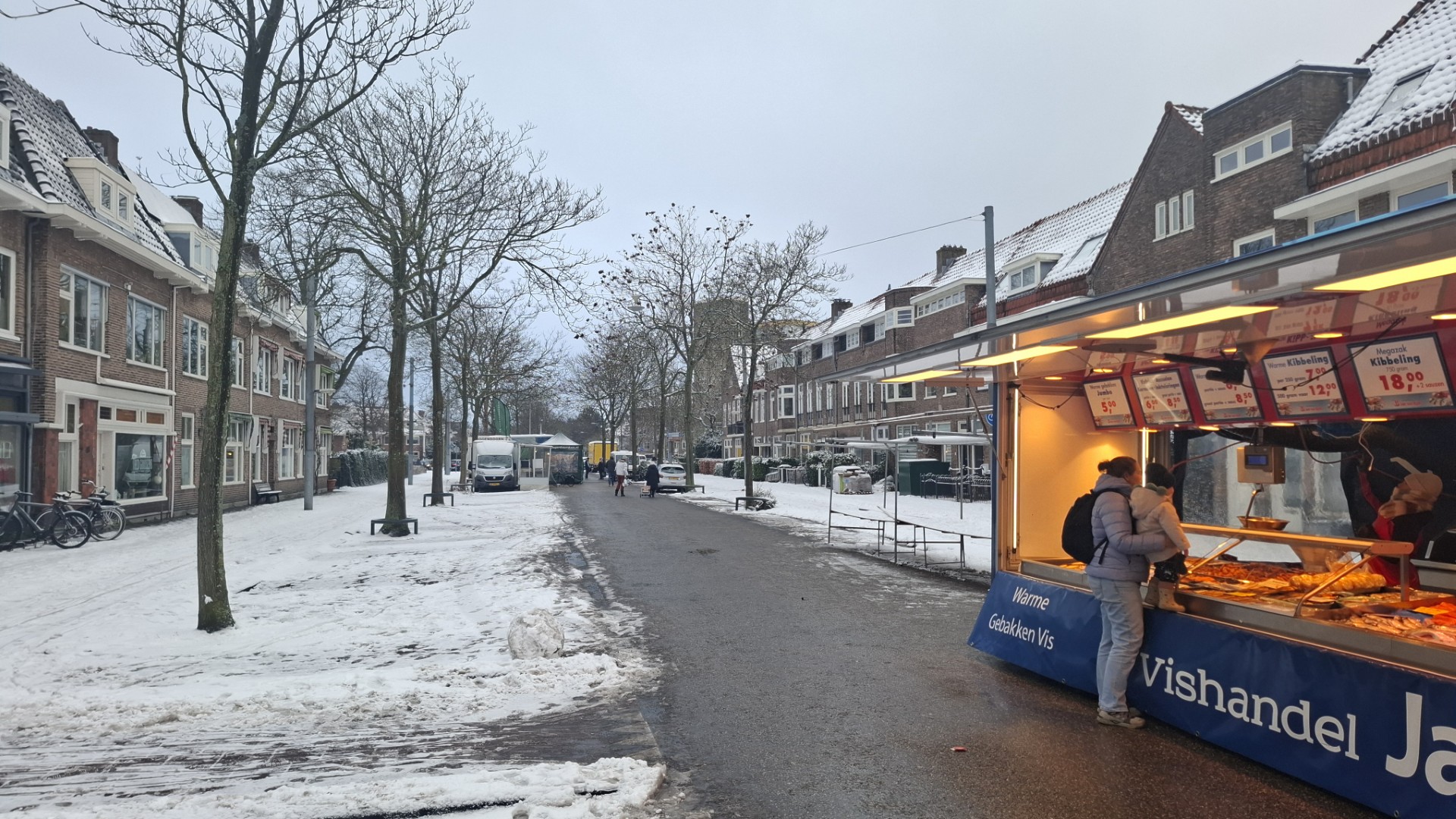 Kleinschalige weekmarkt Heemstede door winterweer