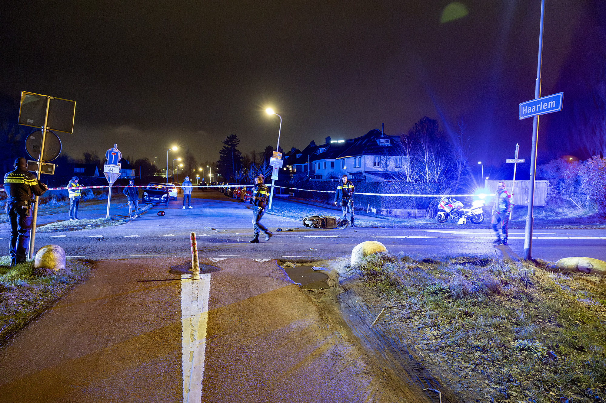 Ernstig ongeval Rotondeweg Santpoort-Noord