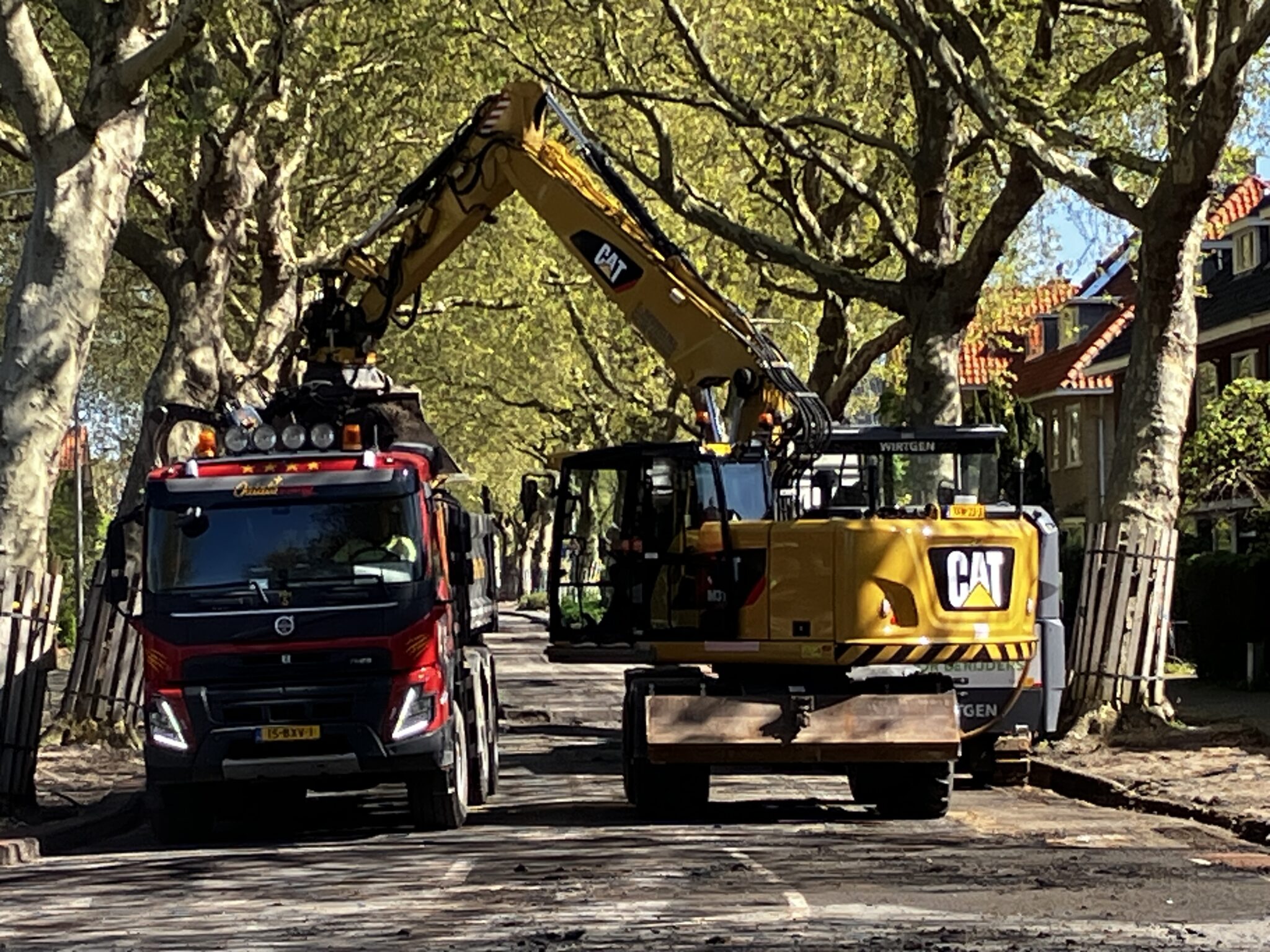 Johan Wagenaarlaan al zonder asfalt