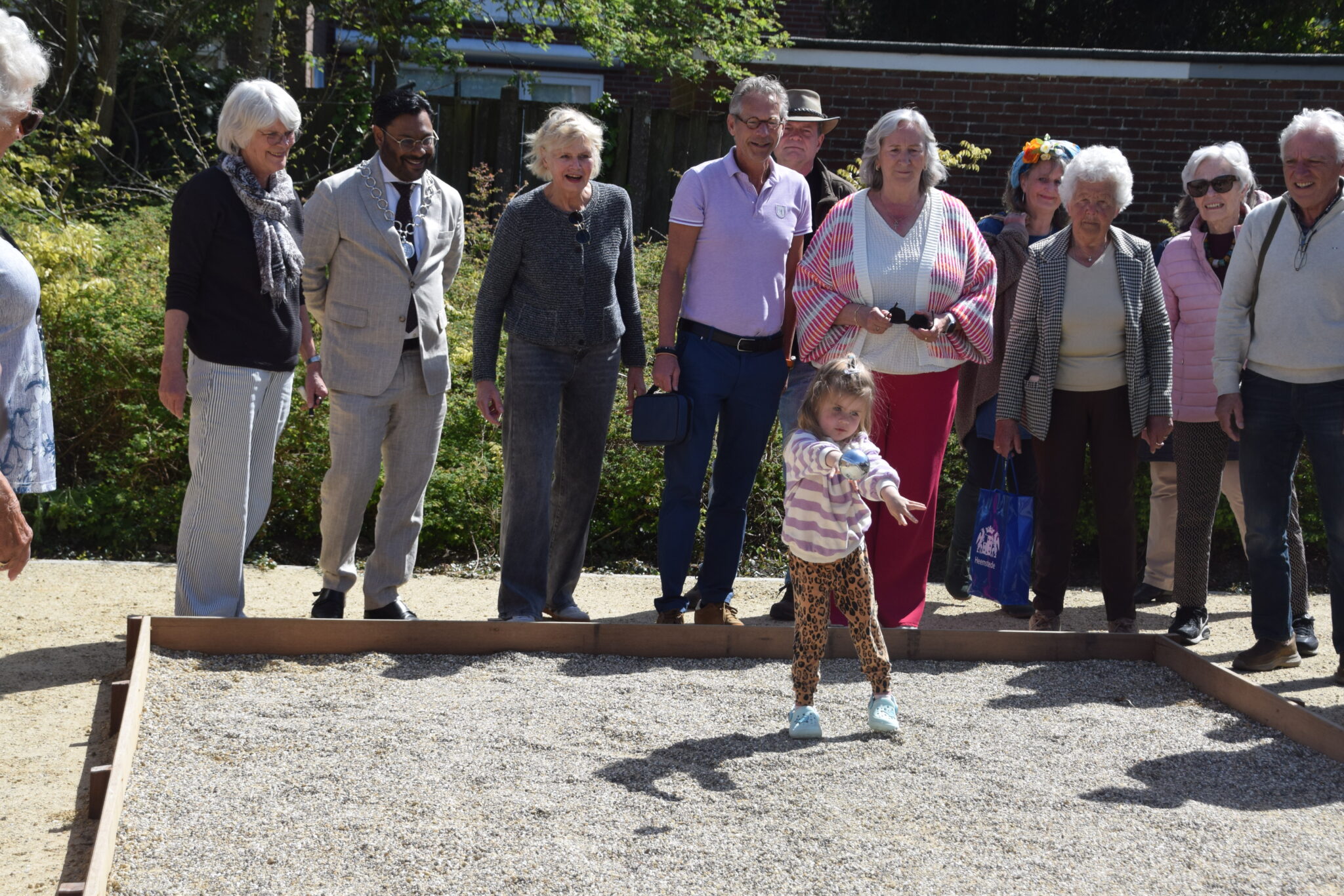 Speelpleintje nu jeu-de-boulesbaan