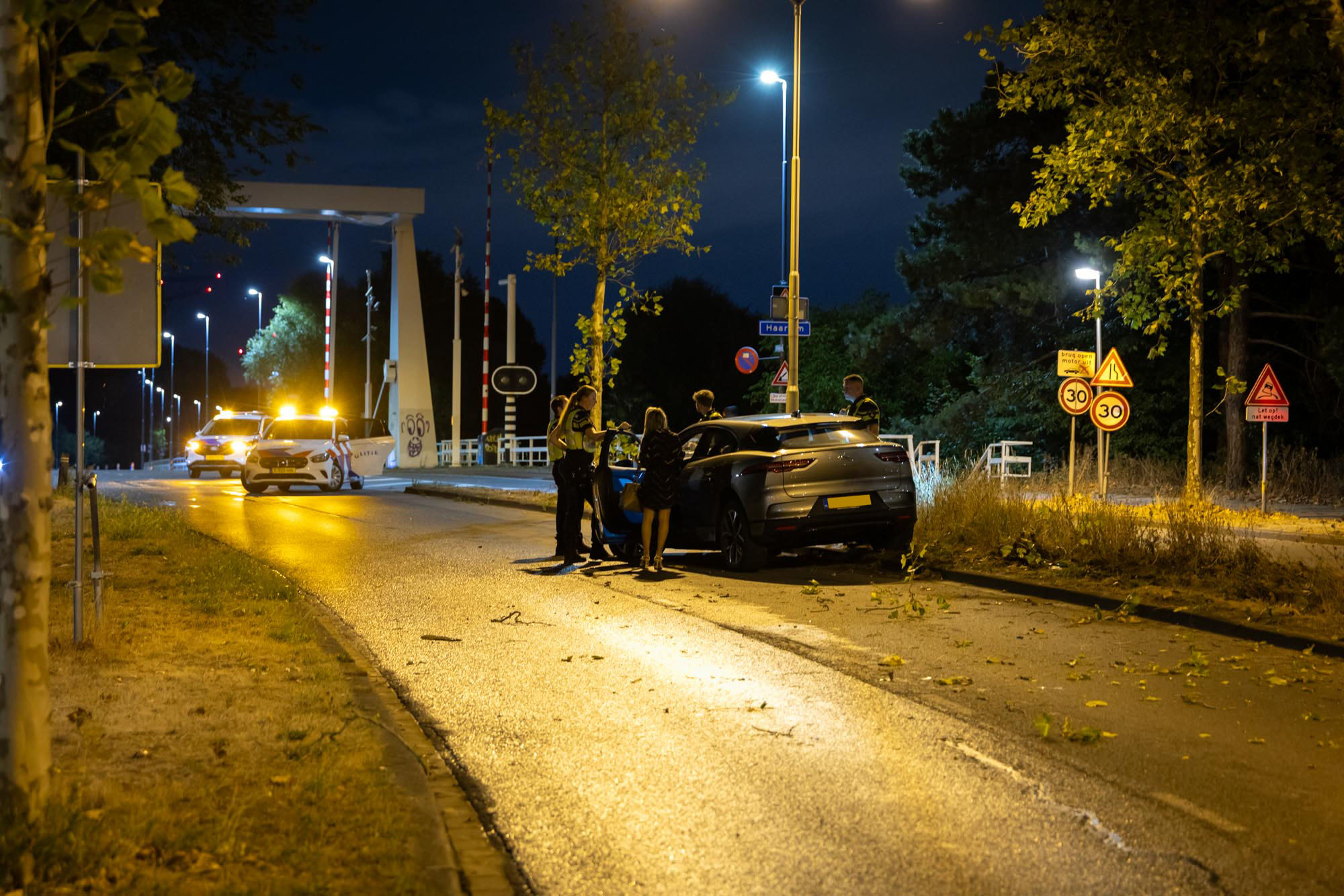Macht over het stuur verloren op C. Francklaan