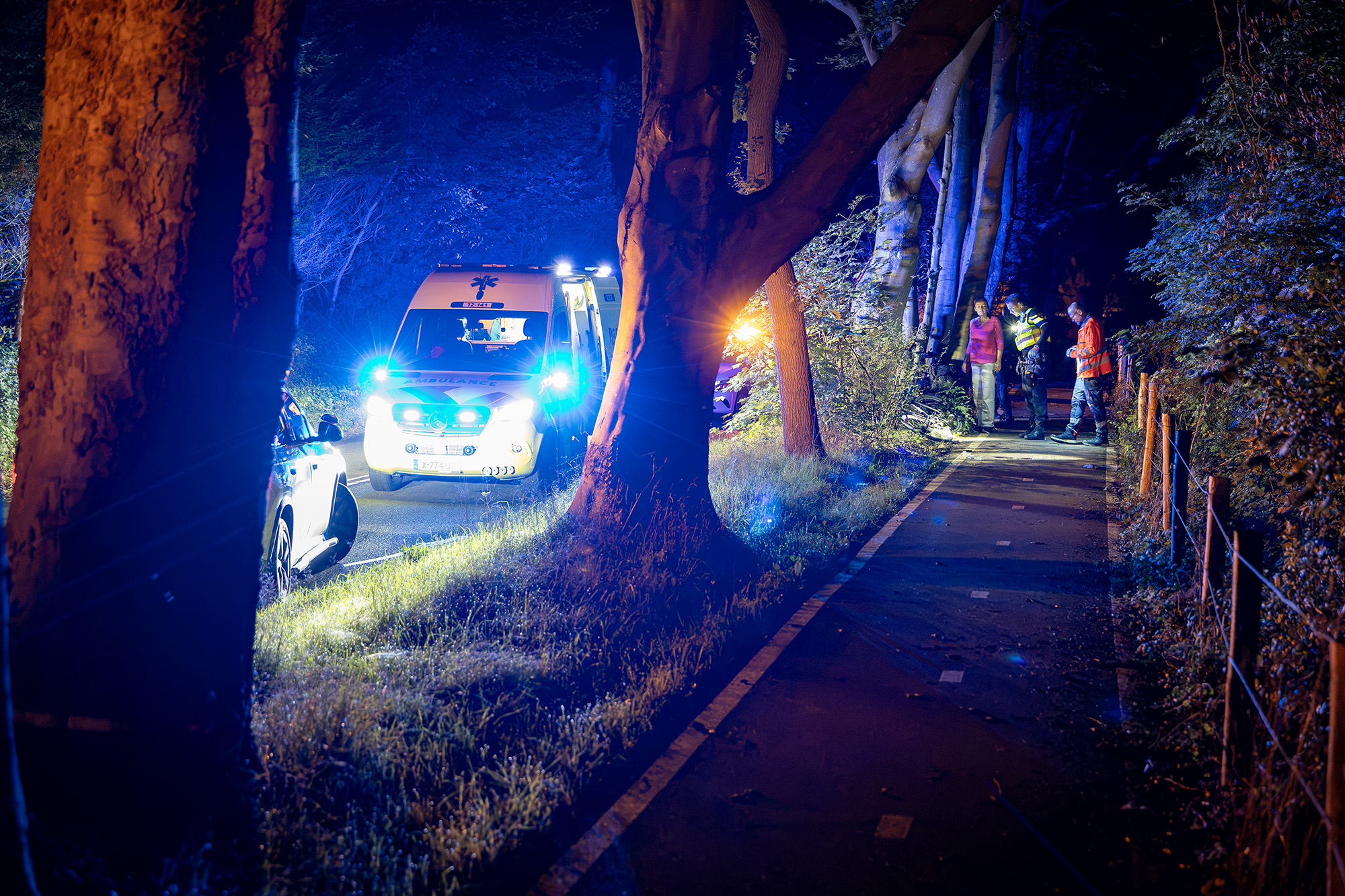 Fietser ernstig gewond aangetroffen langs N206